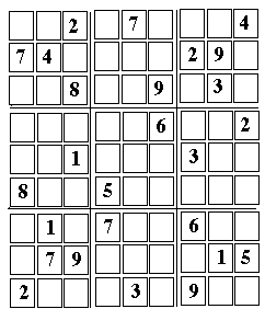 Sudoku - Your attention. Sudoku puzzle, easy level, #282 Sudoku 6x6,  separated by smaller rectangles of 2x3 cells. It is necessary to fill empty  cells with numbers from 1 to 6, each